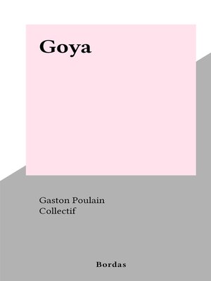 cover image of Goya